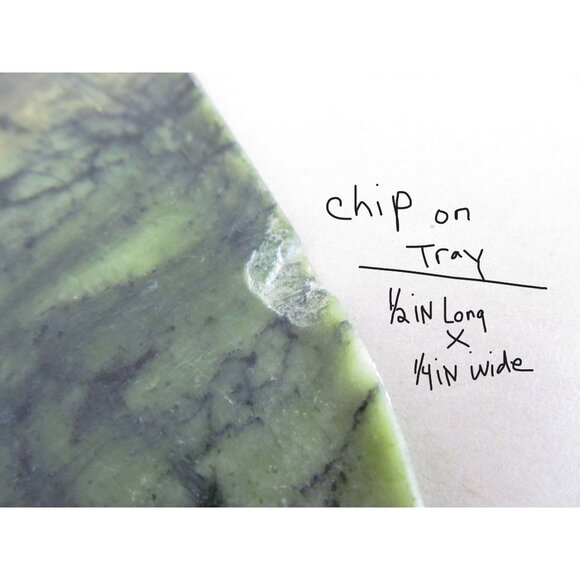 Vintage Asian Jade Teapot Cups and Tray Set in Original Box - Picture 14 of 16